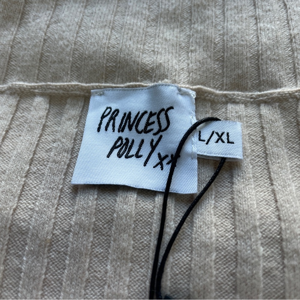 Princess Polly Tagula Off the Shoulder Ribbed Top - Picture 3 of 8